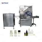 Mesin Pengisi Botol Minyak Cair Rokok Elektrik Otomatis, Sumbat, dan Penutup