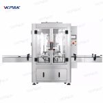 Toples Kaca Otomatis Minyak Kelapa 2 Kepala Jalur Pengisian Pneumatik