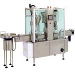 Mesin Pengisian dan Penutup Botol Bubuk Medis Farmasi Rotary Otomatis