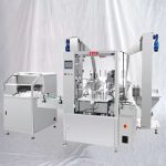 Mesin Pelabelan Pengisian Botol Kecil Cair Dengan Unscrambler