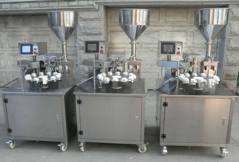 Mesin penyegel ultrasonik pengisian tabung putar semi otomatis