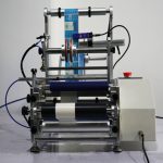 Mesin Pelabelan Botol Bulat Semi Otomatis, Botol Suntik