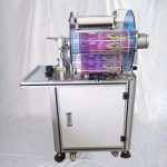 Mesin Pelabel Stiker Lipat Bendera Sosis Semi Otomatis