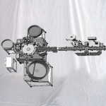 Mesin Pengisian dan Penutup Tabung Reaksi Kecil dengan Pelabel Stiker Horizontal